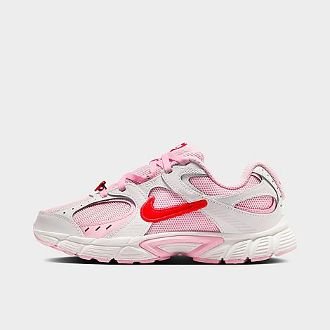 Girls Big Kids V5 RNR Casual Shoes in Summit White/Pink Foam/Playful Pink