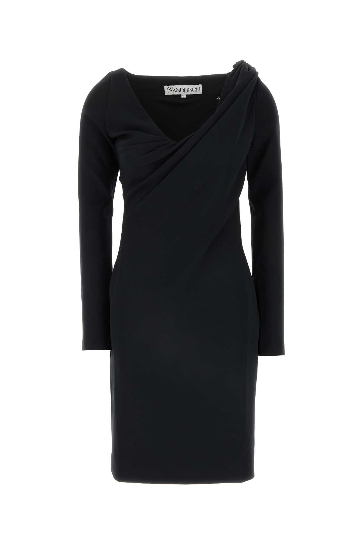 Drape Dress — Black