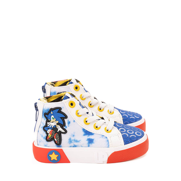 Ground Up Sonic the Hedgehog&trade; Sonic And Shadow Hi Sneaker - Toddler - Red / Royal Blue