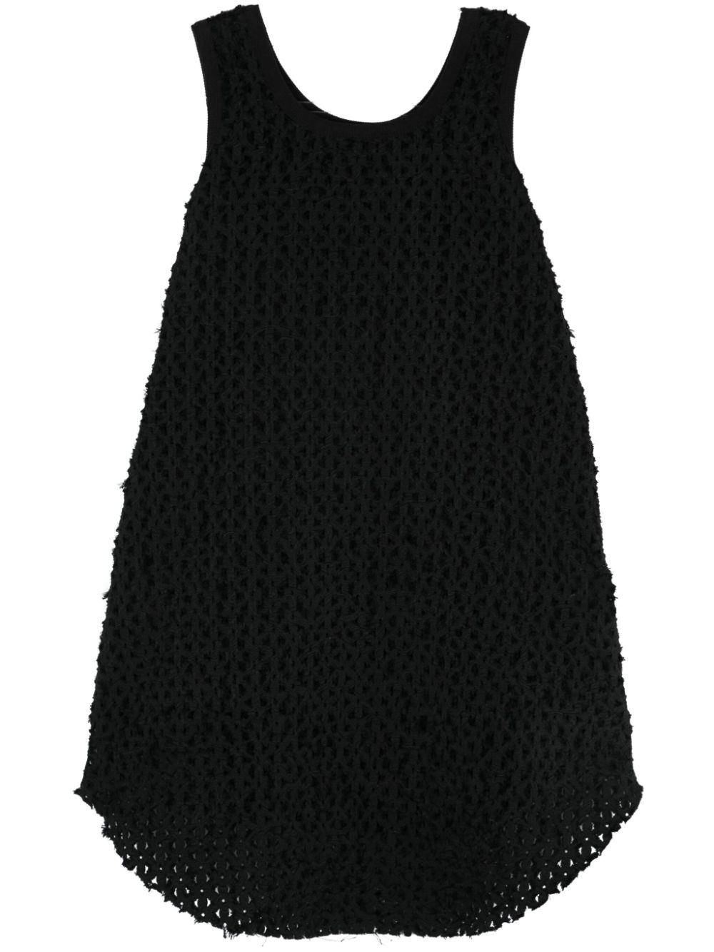 2017 patterned-jacquard dress - Black