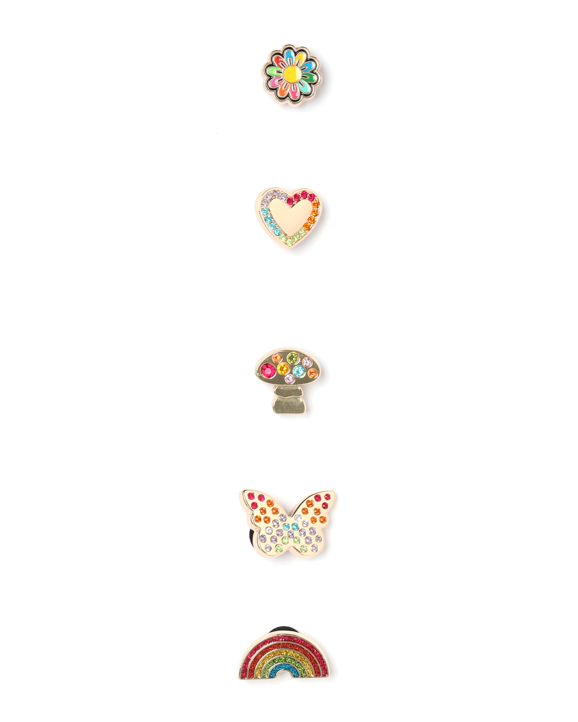 Rainbow Jibbitz charm - 5 pack