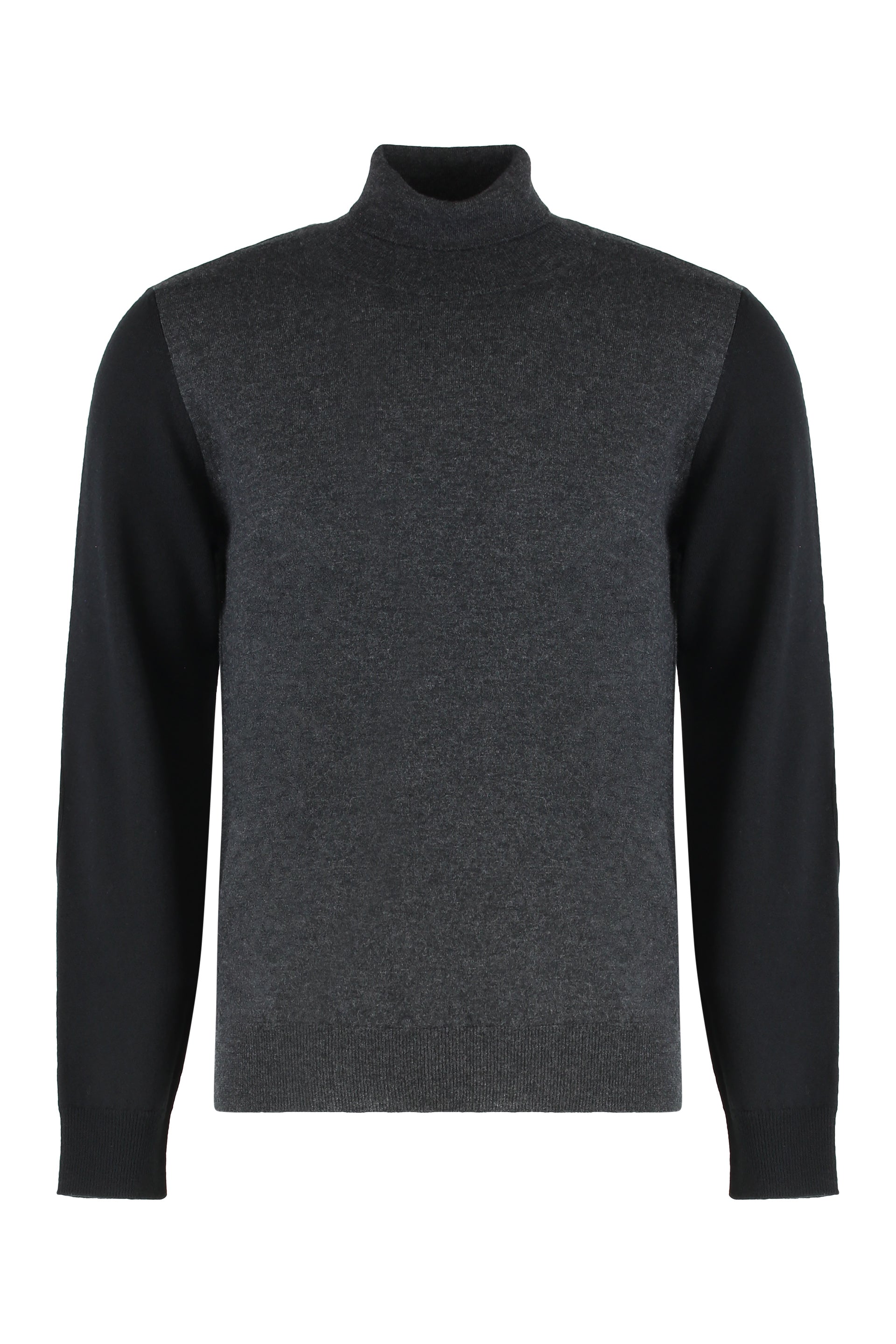 Two-Tone Wool Crewneck