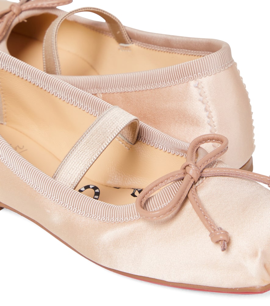 Baballet crêpe satin ballet flats