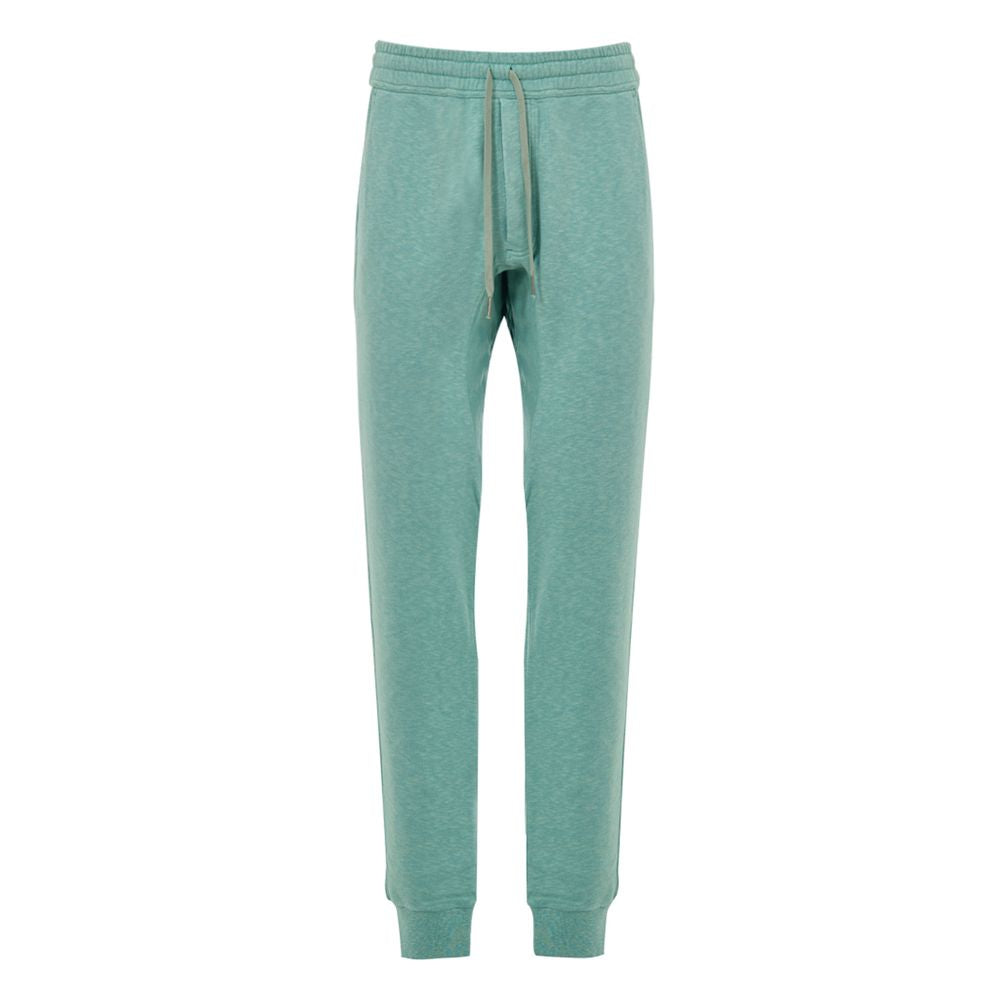 Cotton-Viscose Blend Joggers — Green