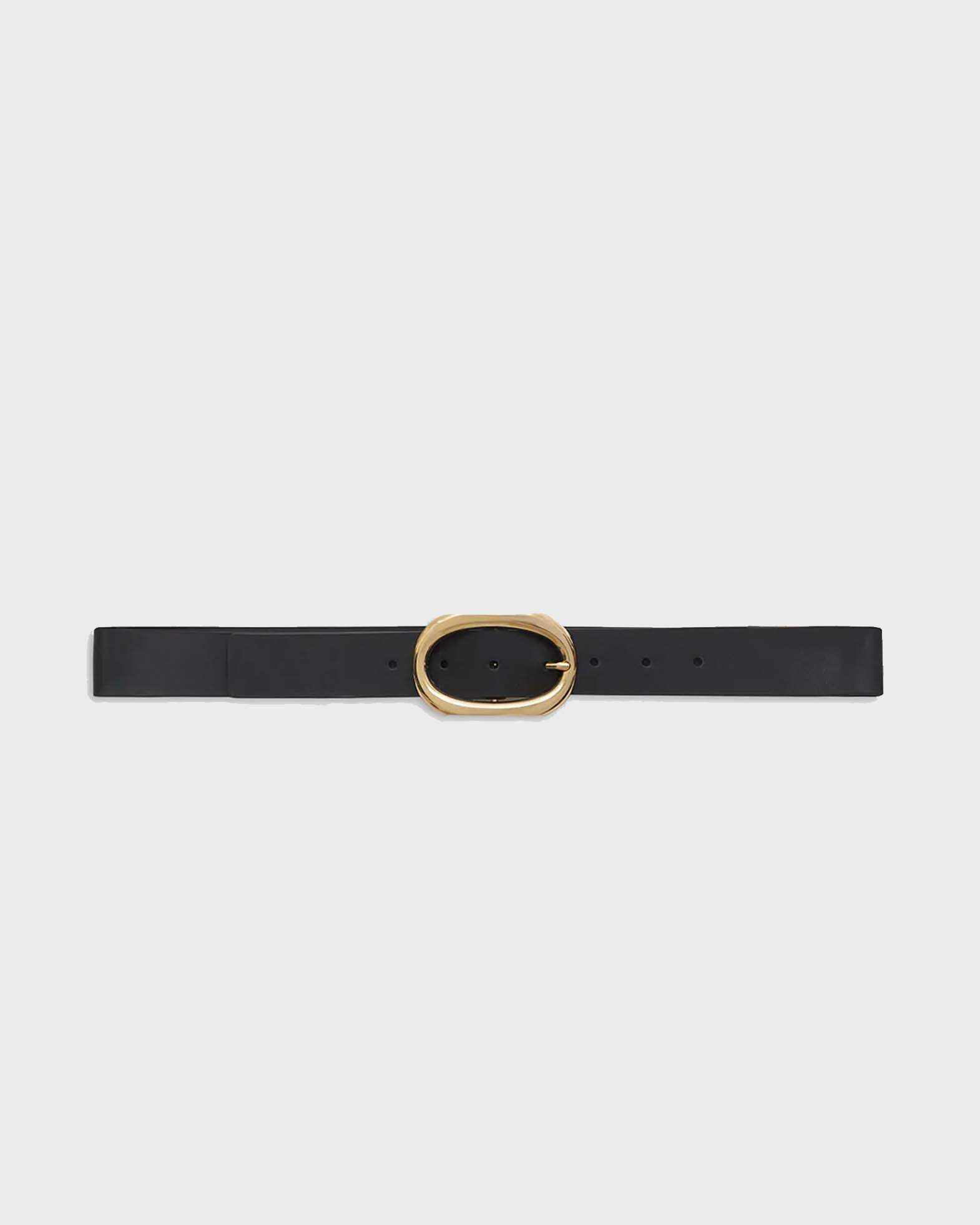 Anine Bing Belt Signature Link Black