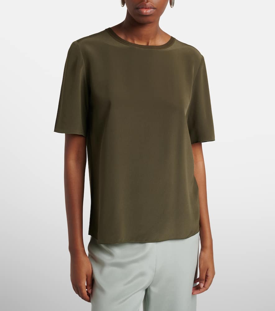 Rubin silk crêpe T-shirt