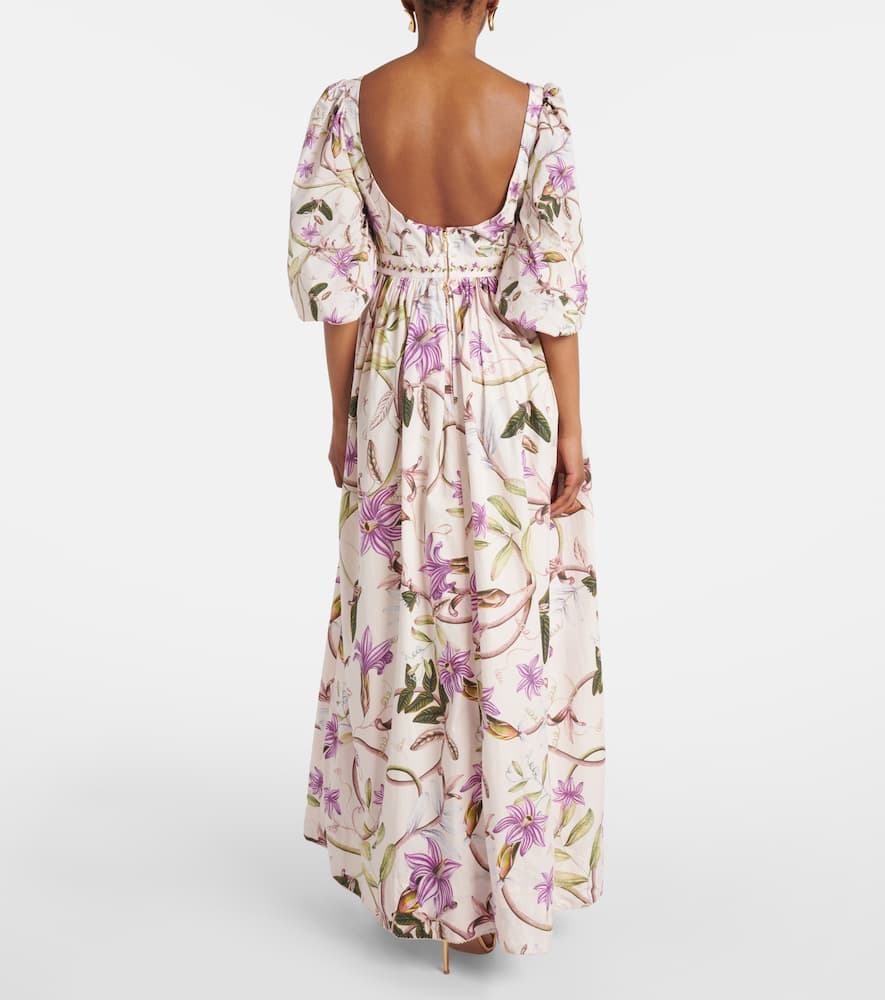 Viviane floral cotton maxi dress