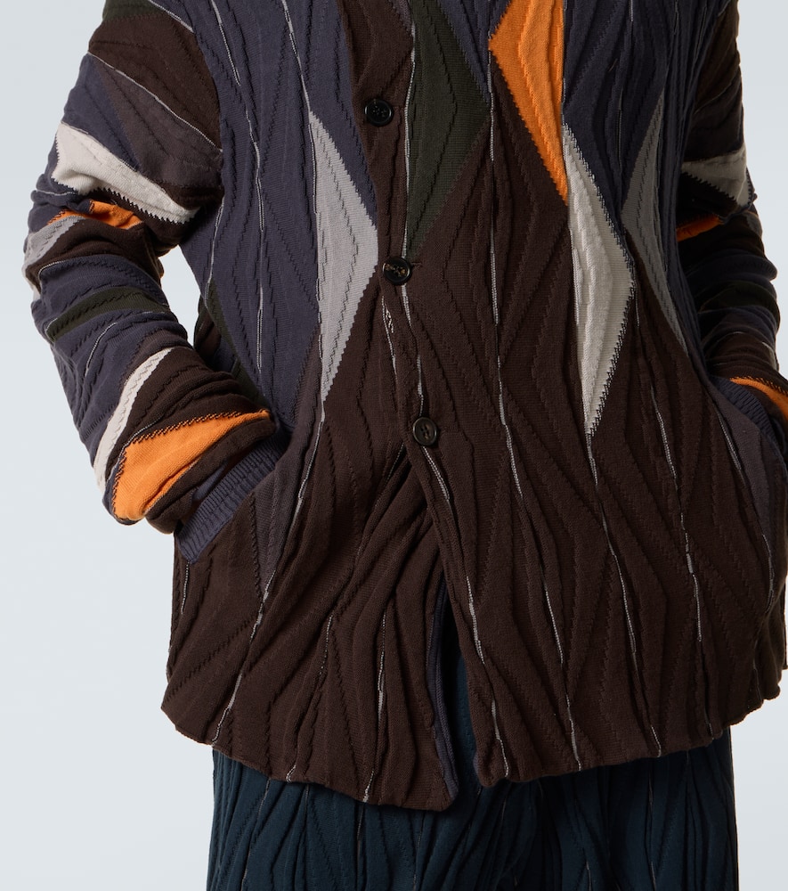 Raday asymmetric cotton cardigan