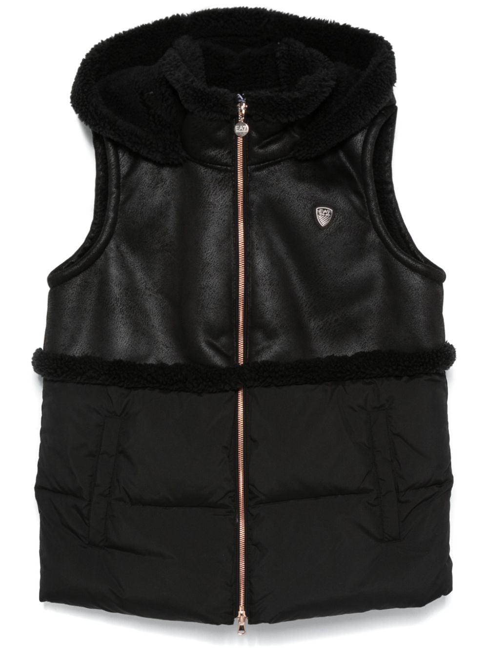 Panelled gilet - Black