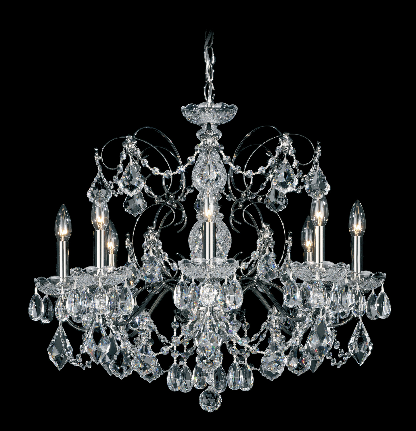 Century 8-Light Chandelier in Gold