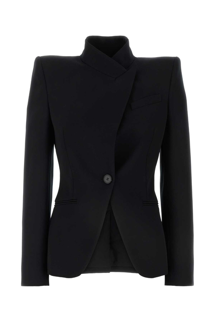 Black Single Breasted Blazer