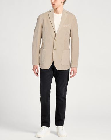 L. b.m. 1911 Man Blazer Beige Size 40 Cotton, Elastane