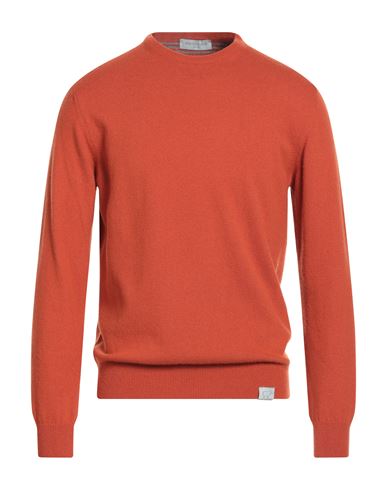 Man Sweater Rust Size XL Wool, Viscose, Cashmere, Polyamide