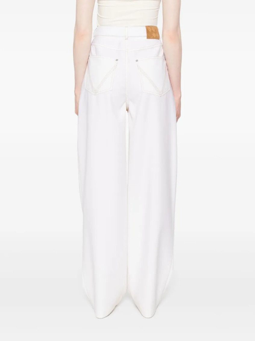White Straight-Leg Pants
