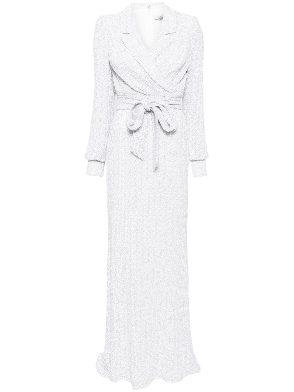 Crystal embellishment dress - White