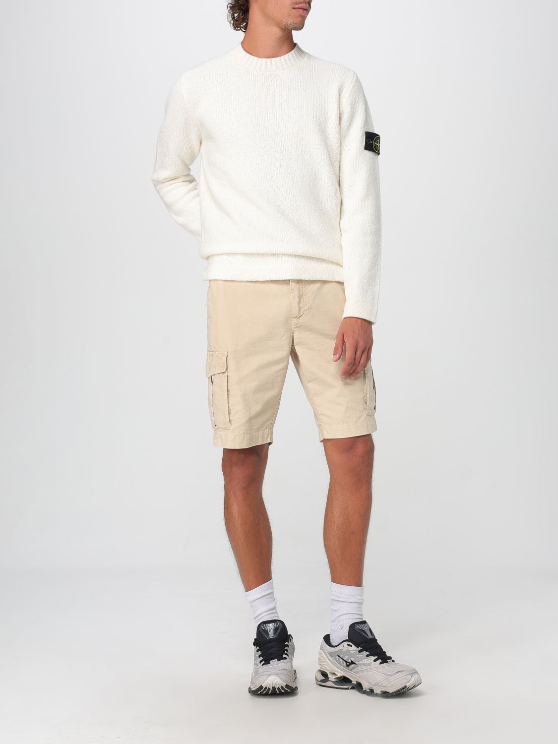 Sweater Men color Yellow Cream