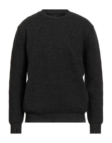Man Sweater Black Size L Cotton, Nylon, Elastane