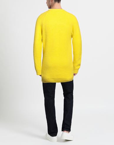 Man Sweater Yellow Size XL Acrylic, Wool