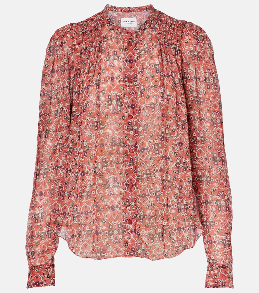 Neolin printed crêpe blouse