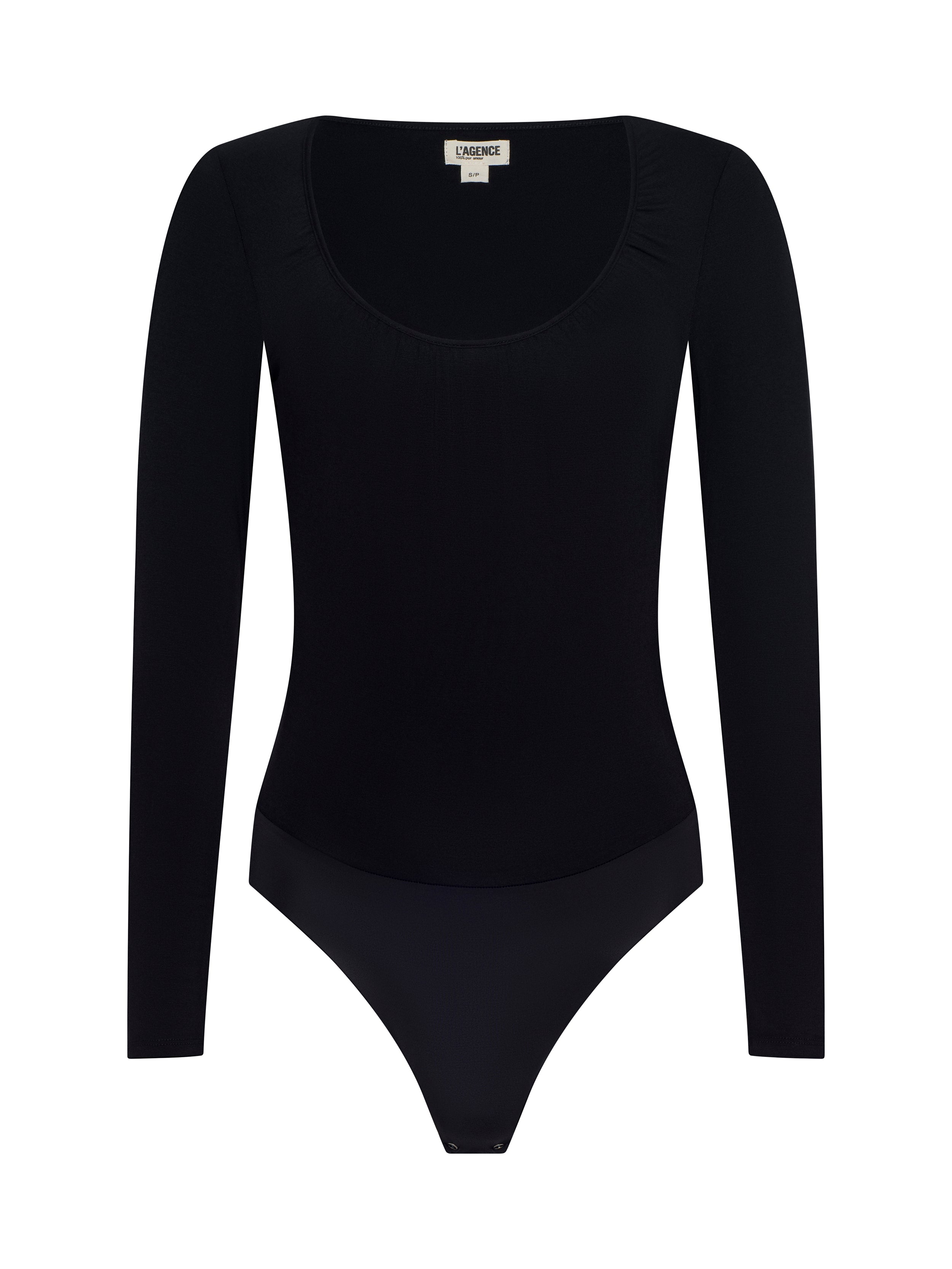 Cassandra Ruched Bodysuit In Black