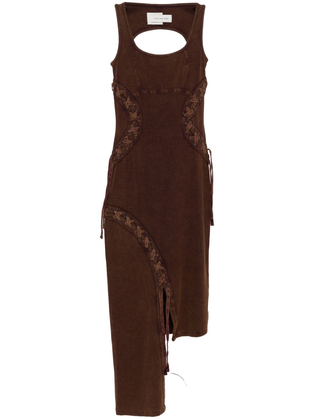 Braided dress - Brown