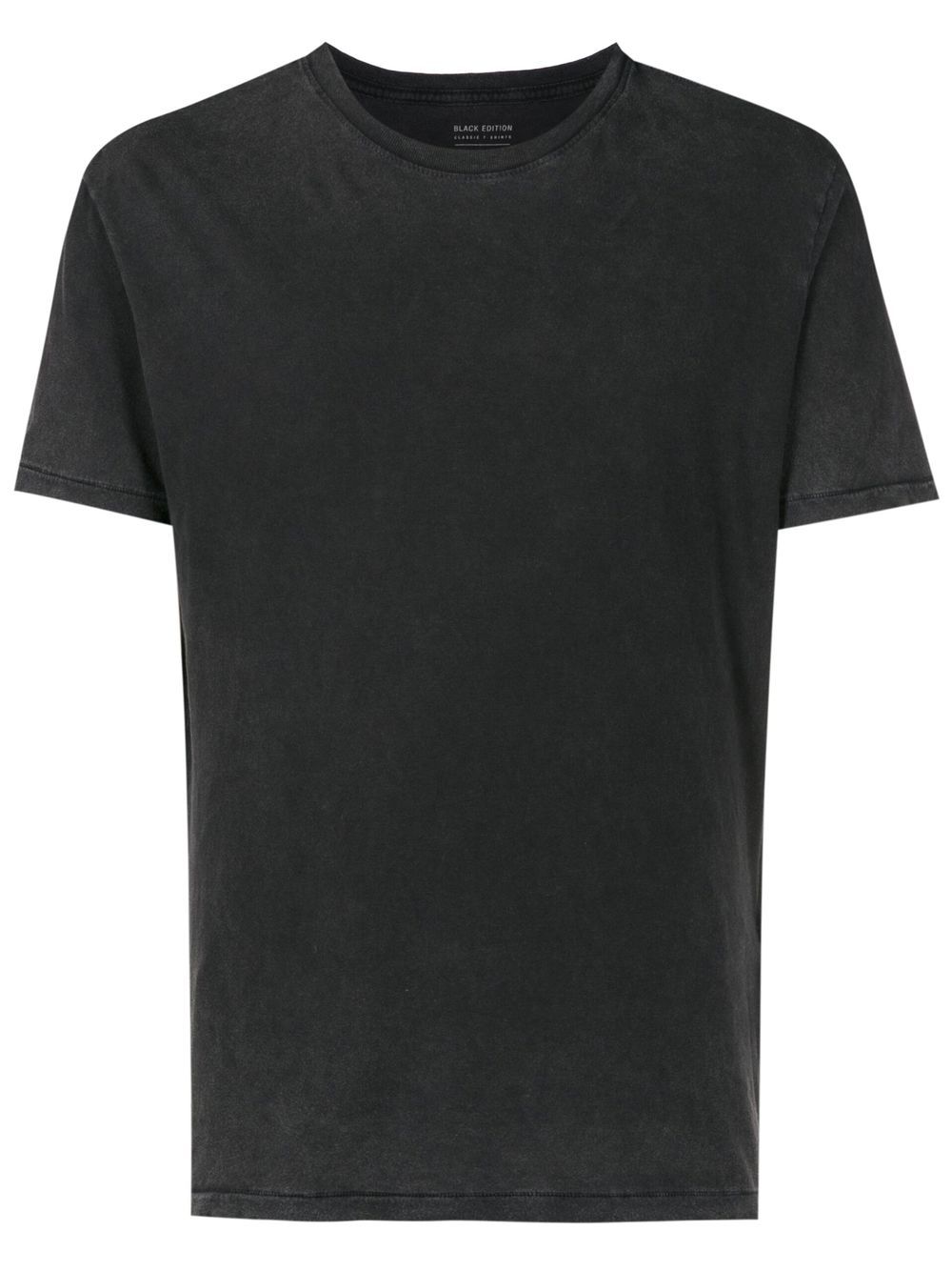 Basic round-neck T-shirt - Black