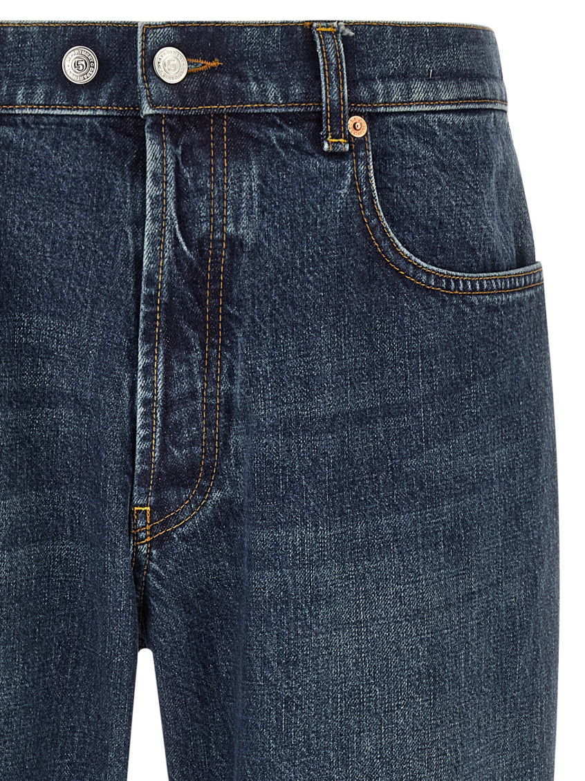 Blue Mid Rise Jeans
