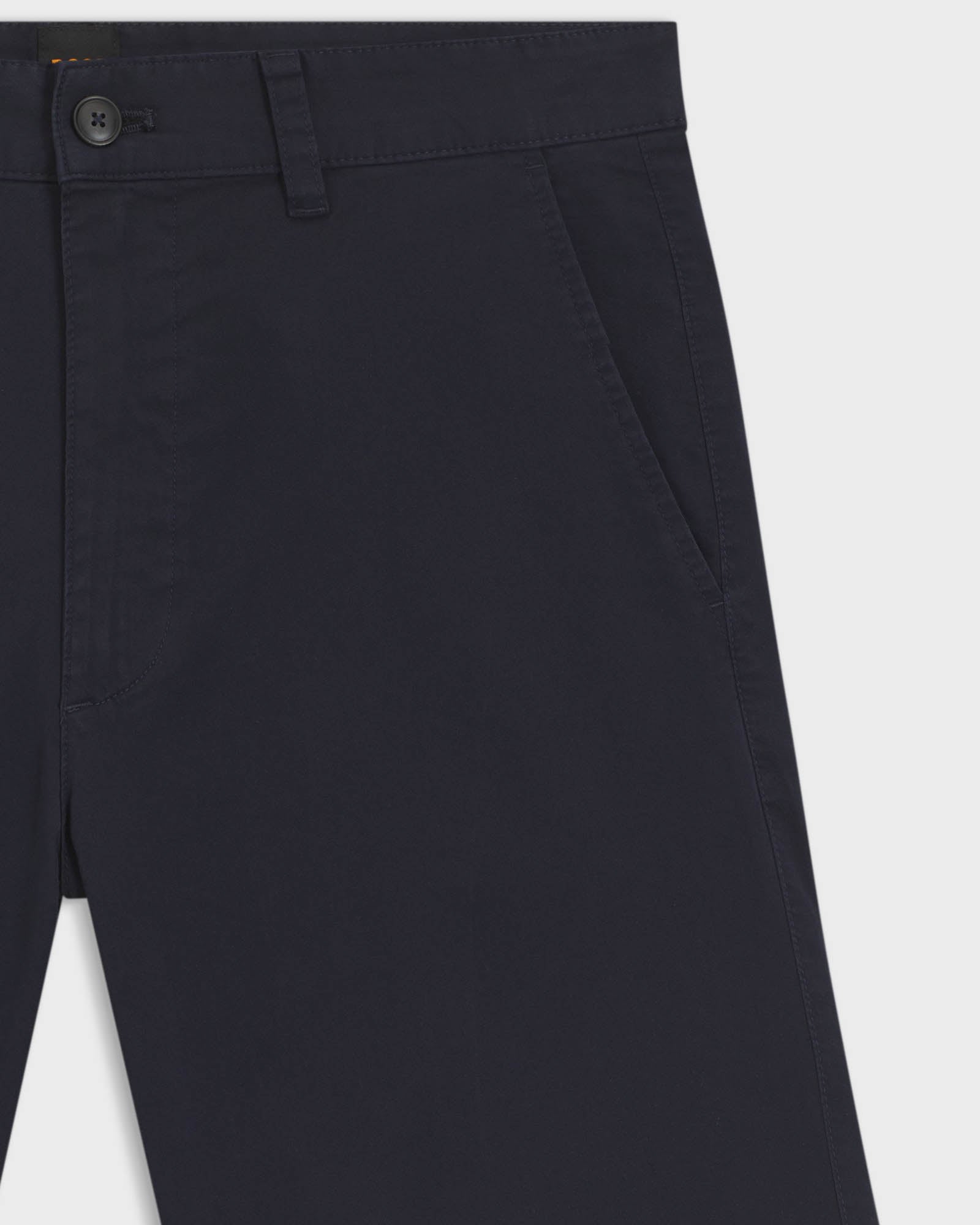Boss Orange Mens Slim Fit Chino Shorts in Dark Grey Cotton - 32 Waist