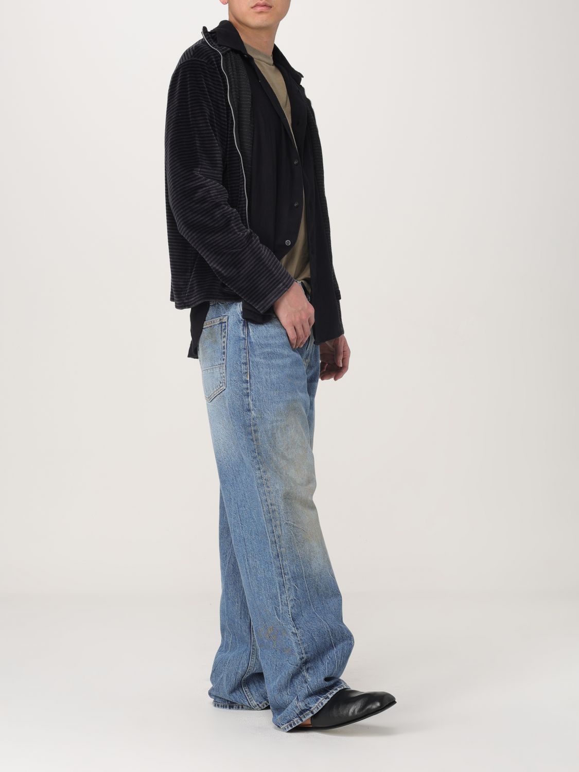 Long-sleeve cotton shirt - Black