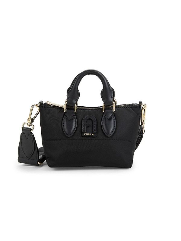 Women's Calipso M Logo Leather Crossbody Bag - Nero