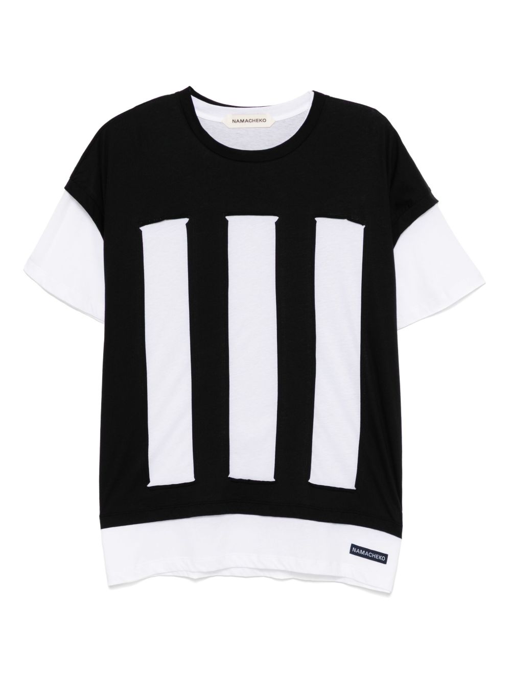Namacheko double-layered t-shirt - Black