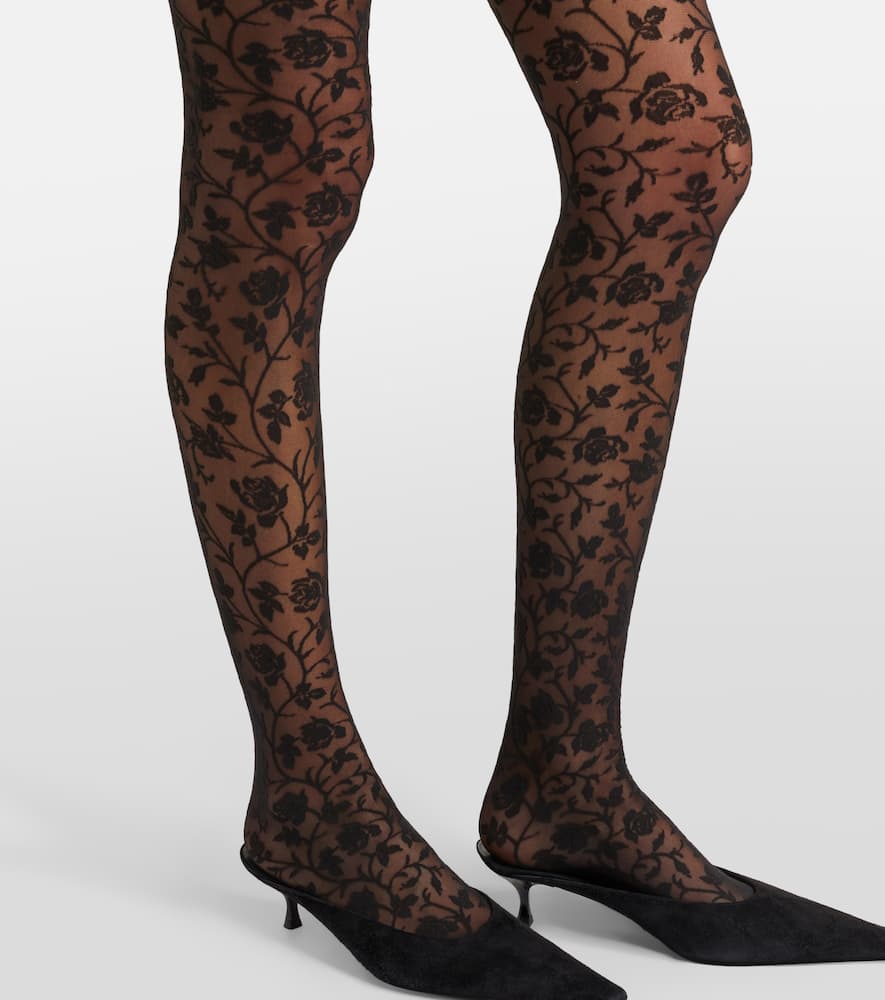 20 floral tights