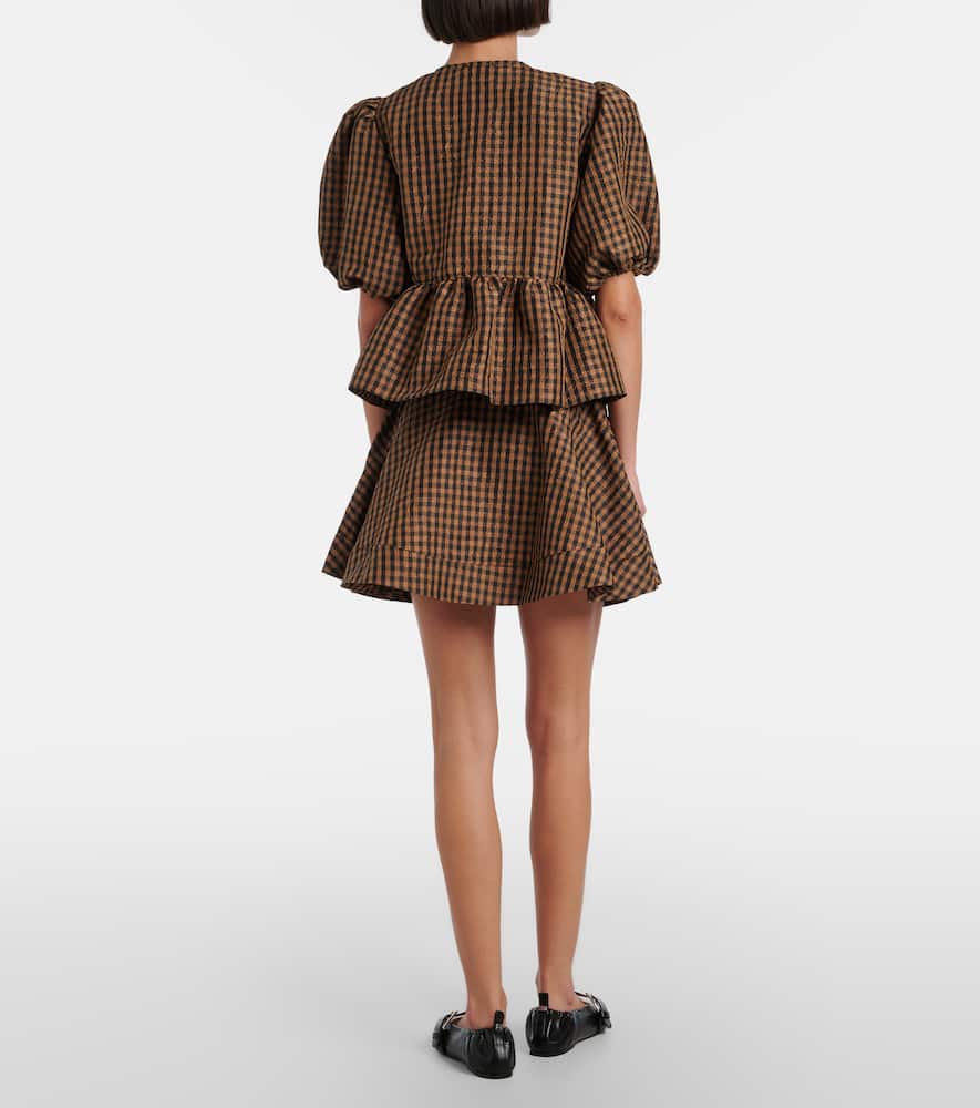Checked miniskirt