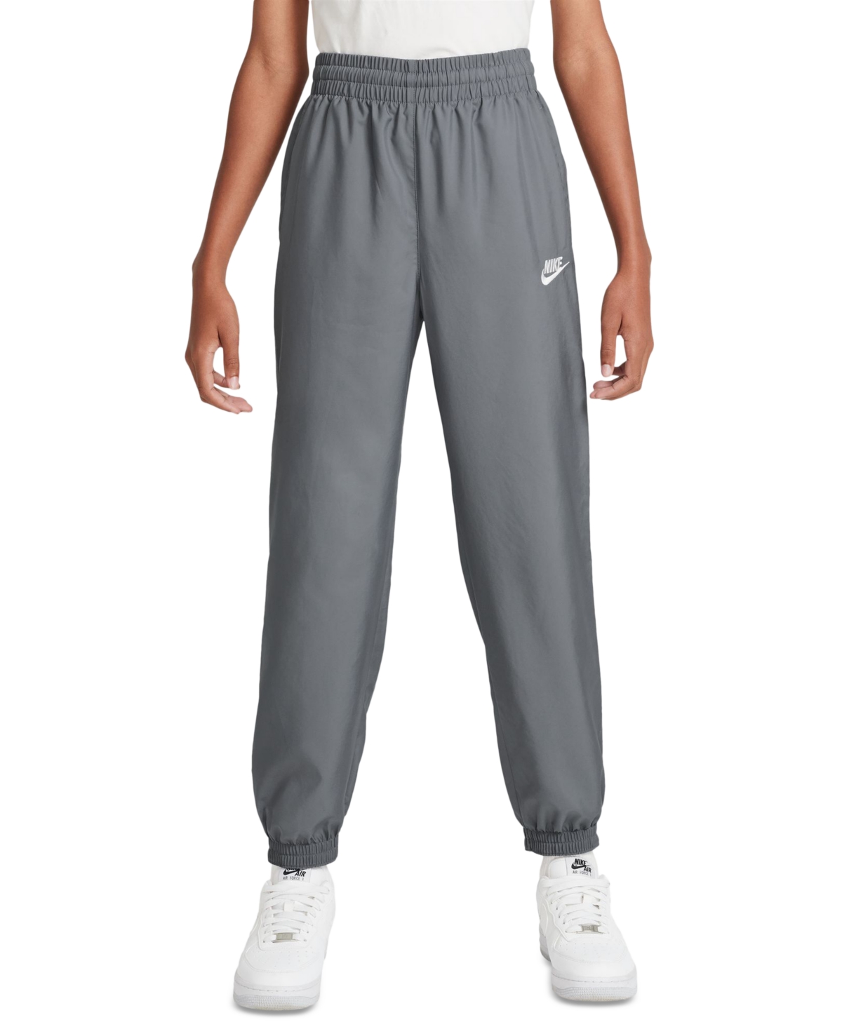 Big Kids Sportswear Club Woven Jogger Pants - Smkgry/whi