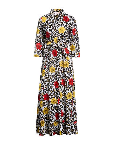 Woman Maxi dress White Size L Cotton
