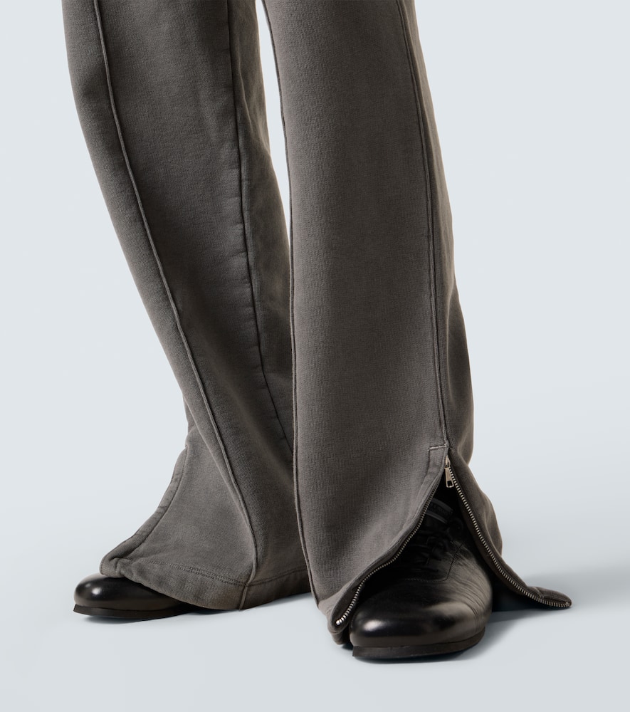 Cotton jersey wide-leg sweatpants