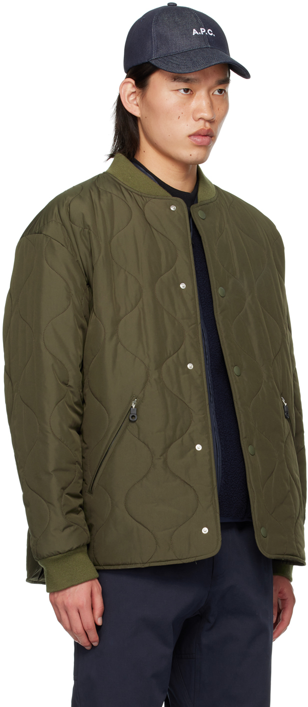 A.P.C. Khaki Florent Bomber Jacket