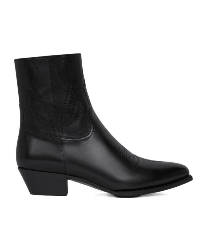 CELINE WESTERN ZIPPED BOOTS in Calfskin