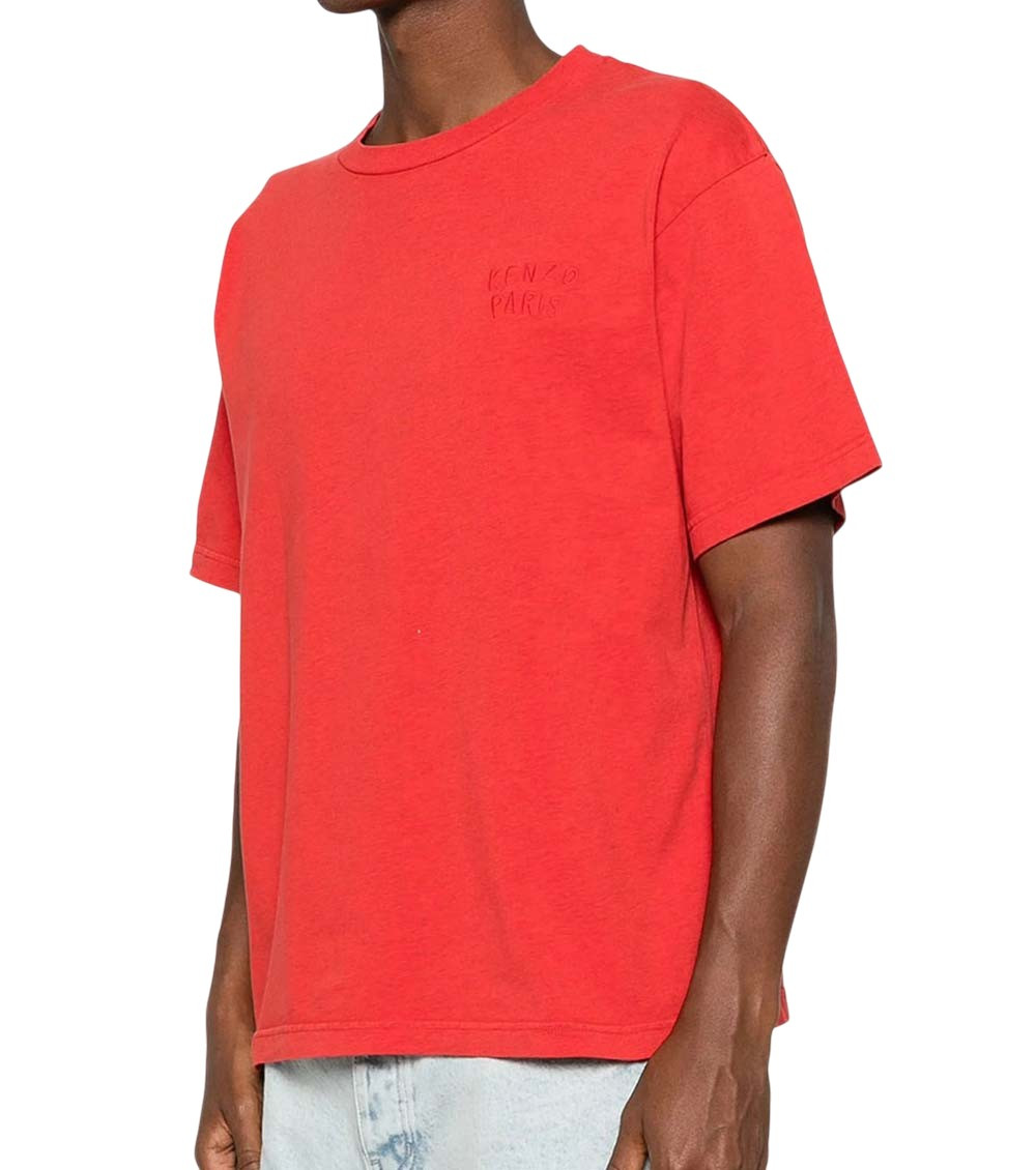 Red Logo Crew Neck T-Shirt