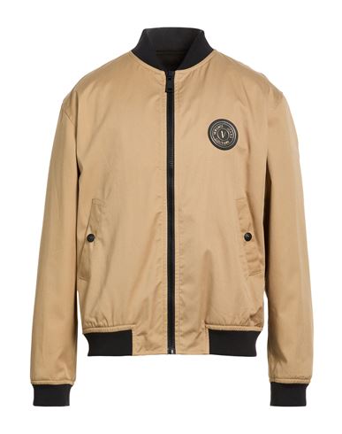 Man Jacket Camel Size 40 Polyester, Cotton, Polyamide, Elastane