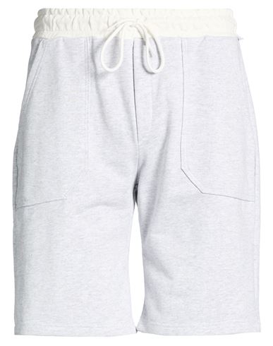 Man Shorts & Bermuda Shorts Light grey Size L Cotton