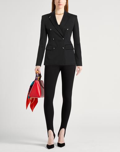 Woman Blazer Black Size 4 Modal, Cotton, Elastane