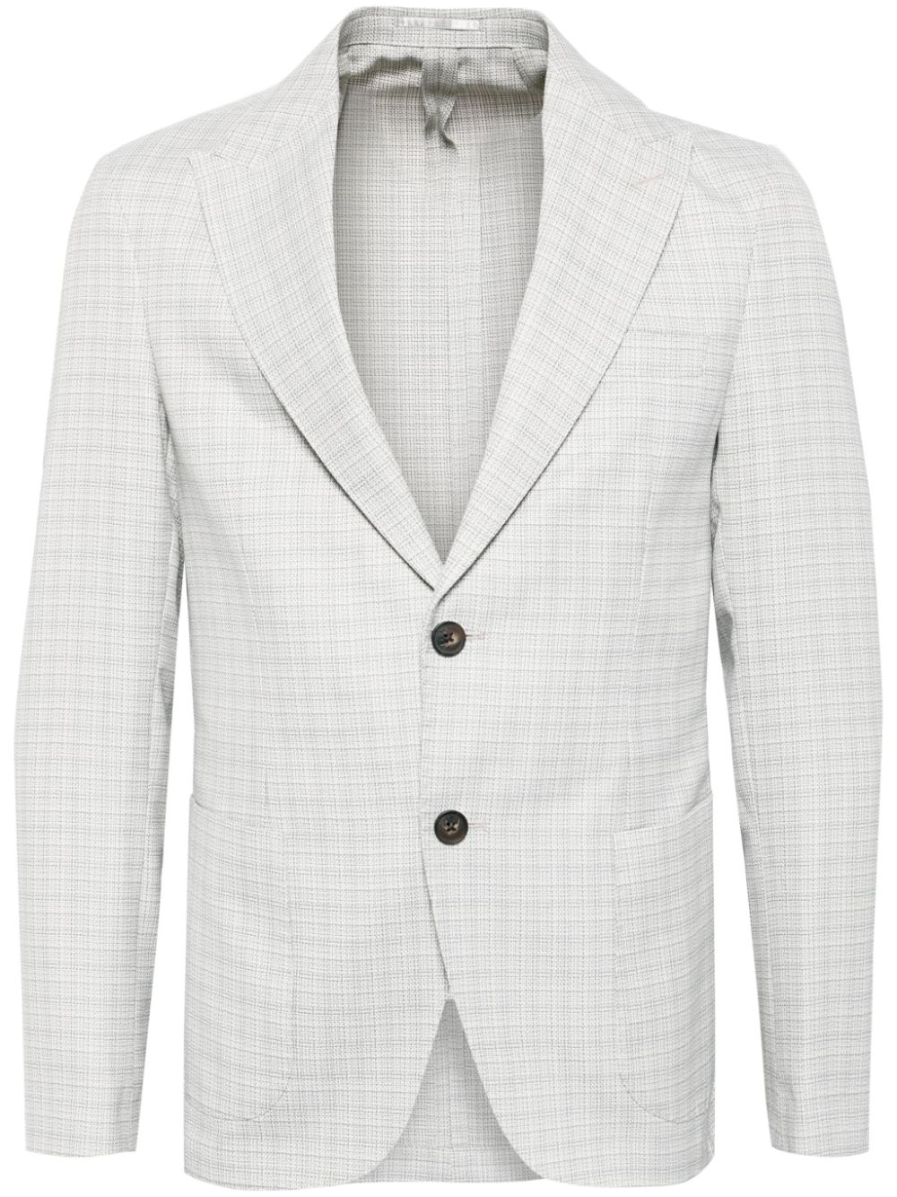 Micro check blazer - Grey