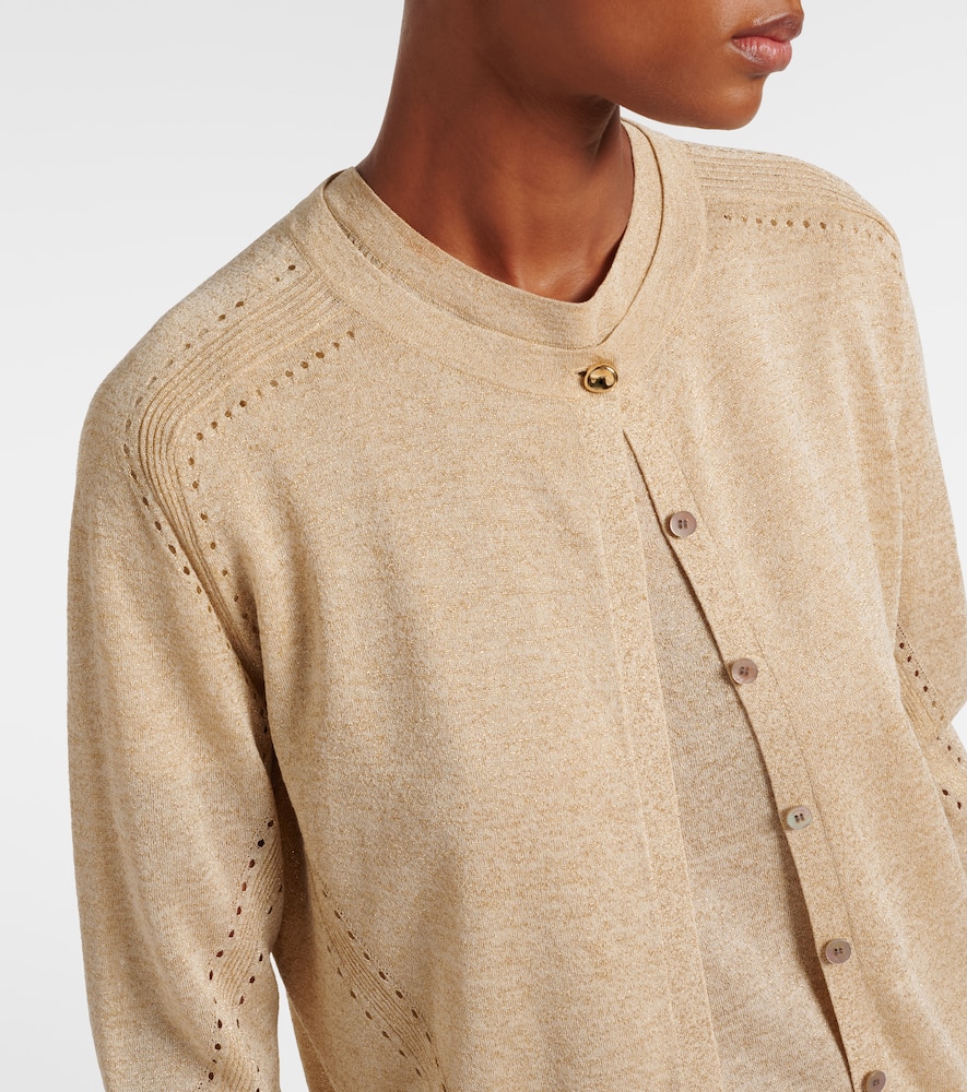 Tasse lamé cardigan