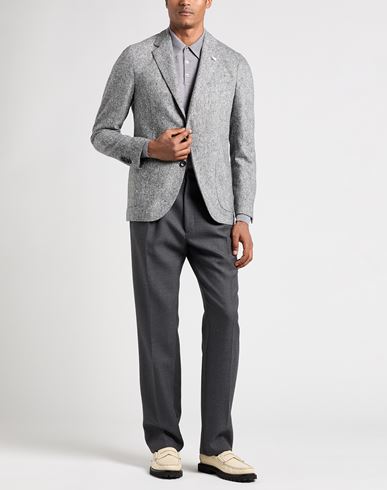Man Blazer Light grey Size 42 Wool