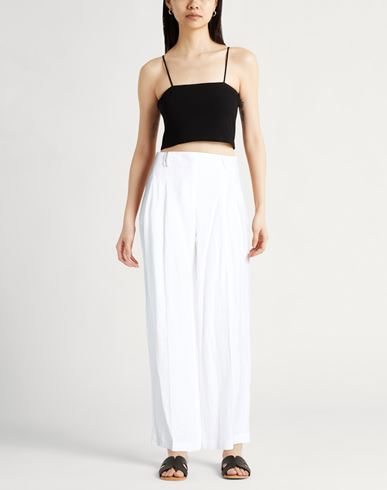 Woman Pants White Size 12 Linen
