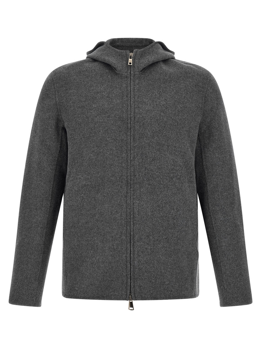 Giorgio Brato - hooded coat featuring functional side pocket