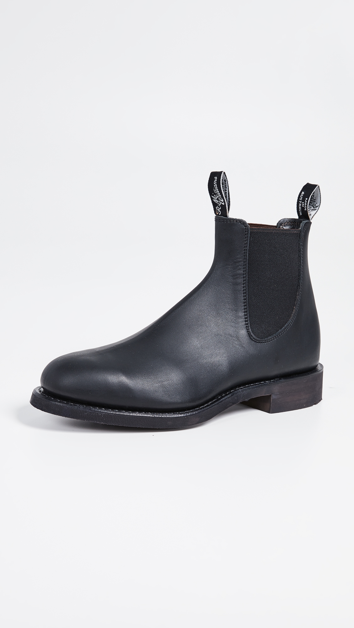 R. M. Williams Gardner Leather Chelsea Boots Black
