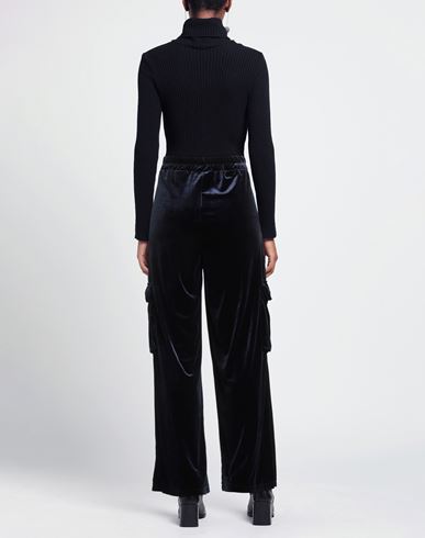 Woman Pants Navy Size M Polyester, Elastane