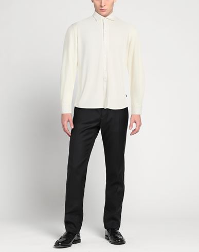 Man Shirt Ivory Size L Cotton, Polyester